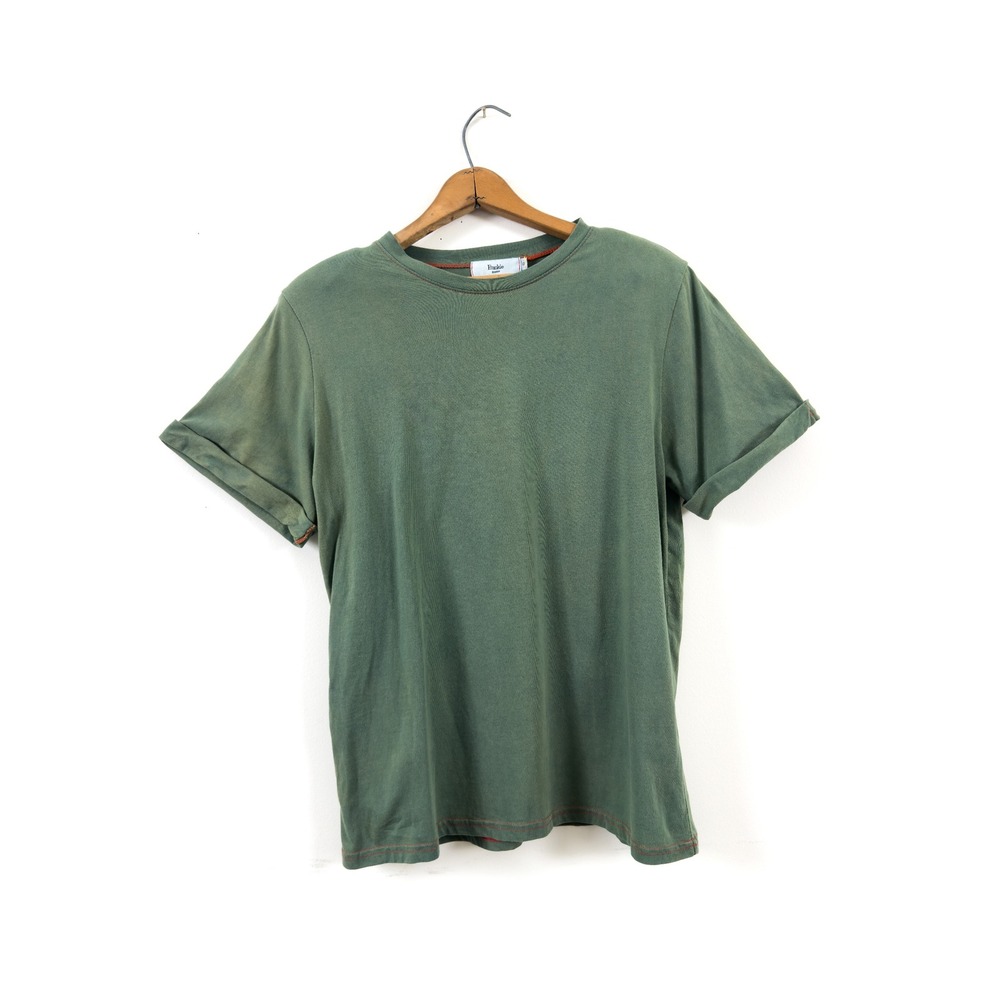 Frankie Shop T-Shirt Sage‎ Green 100% Cotton - Overdyed/Imperfect - S